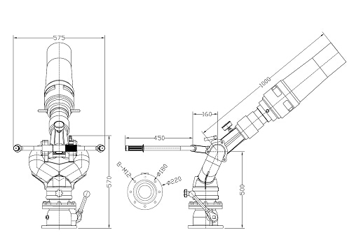 PL32型消防炮圖解 PL32型消防炮圖解